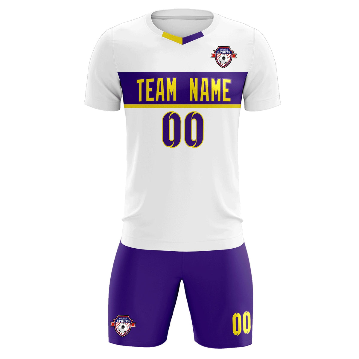 Custom White Classic Sports kit Football Shirt Jersey