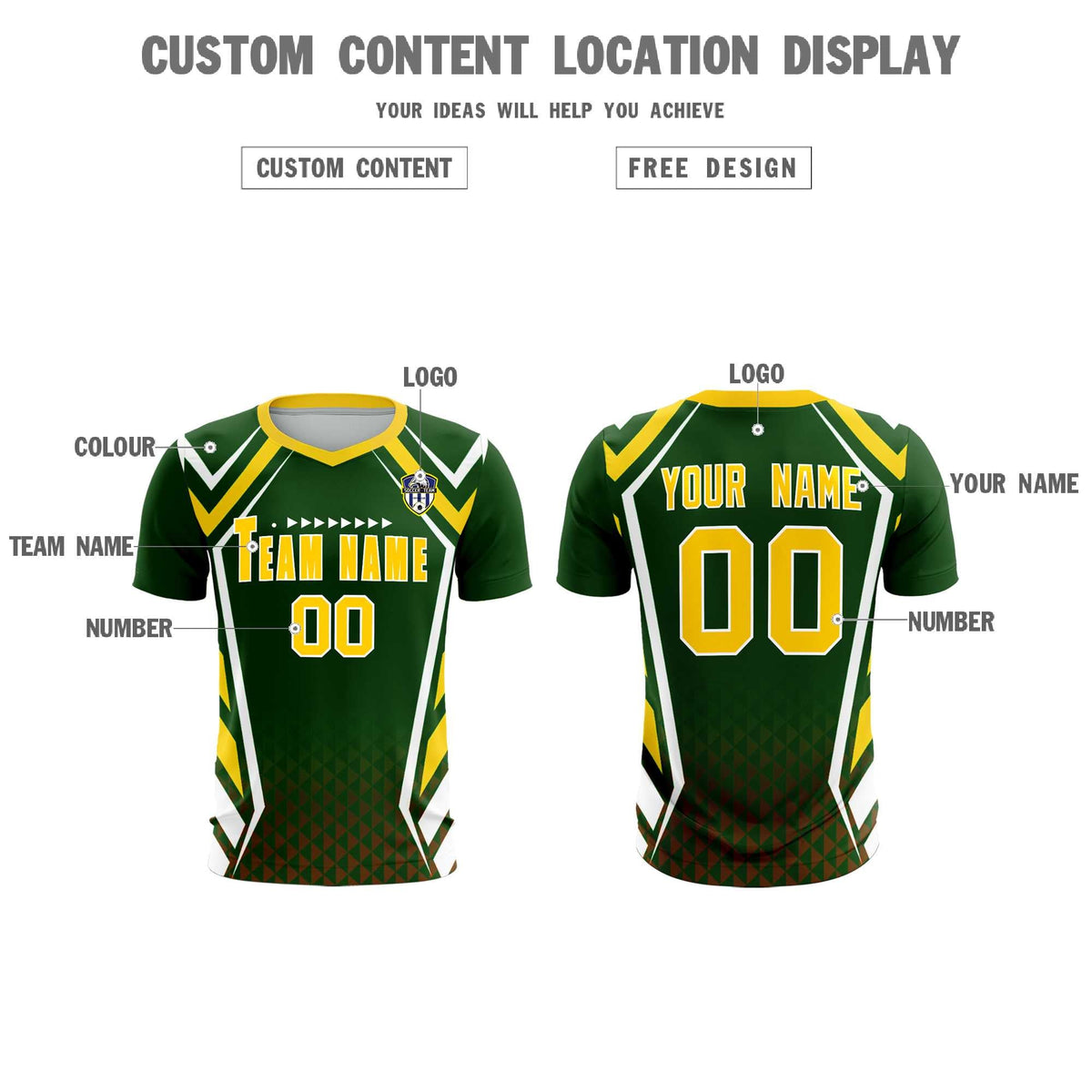 Custom Midnight Green Abstract Breathable Football Kit Jersey