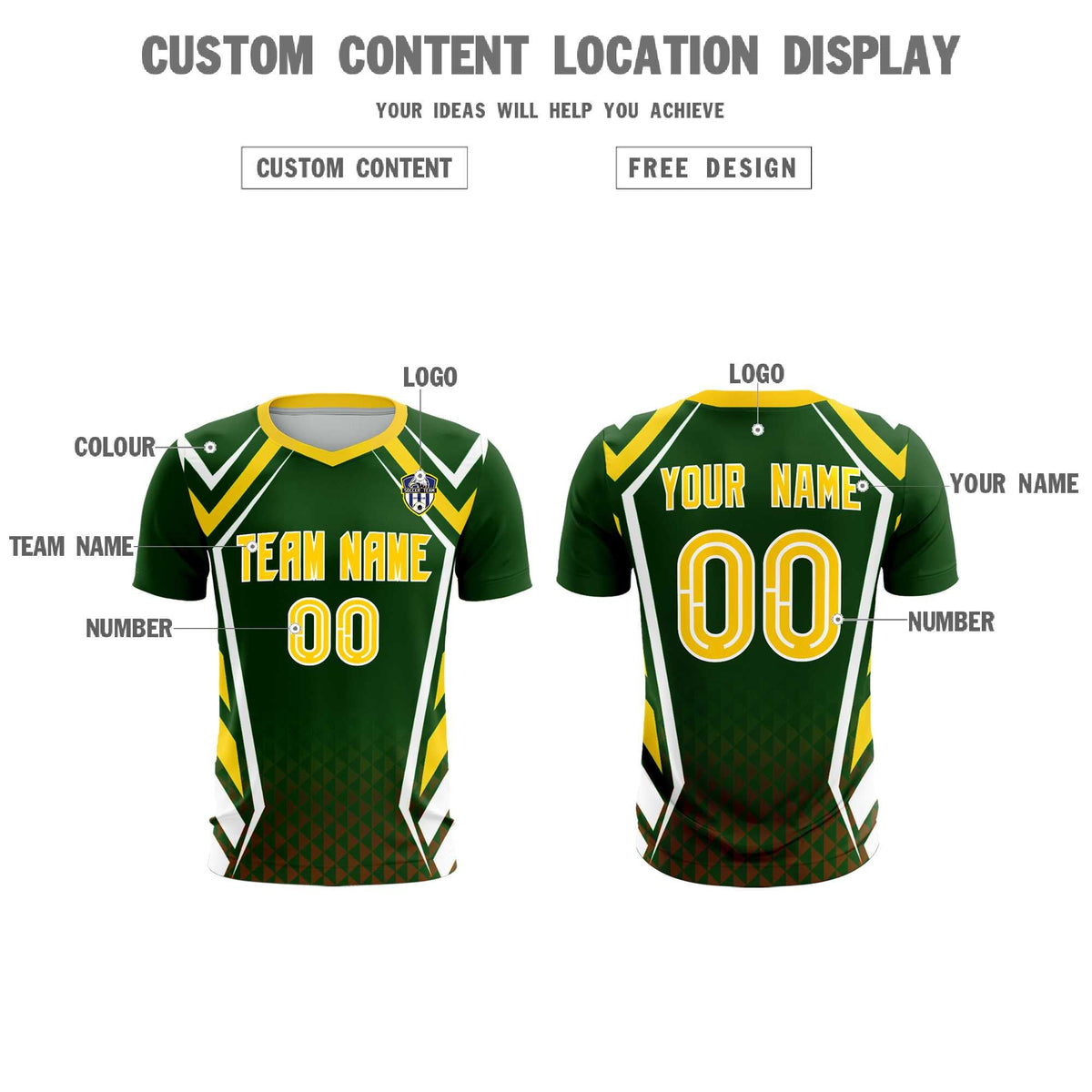 Custom Midnight Green Abstract Breathable Football Kit Jersey
