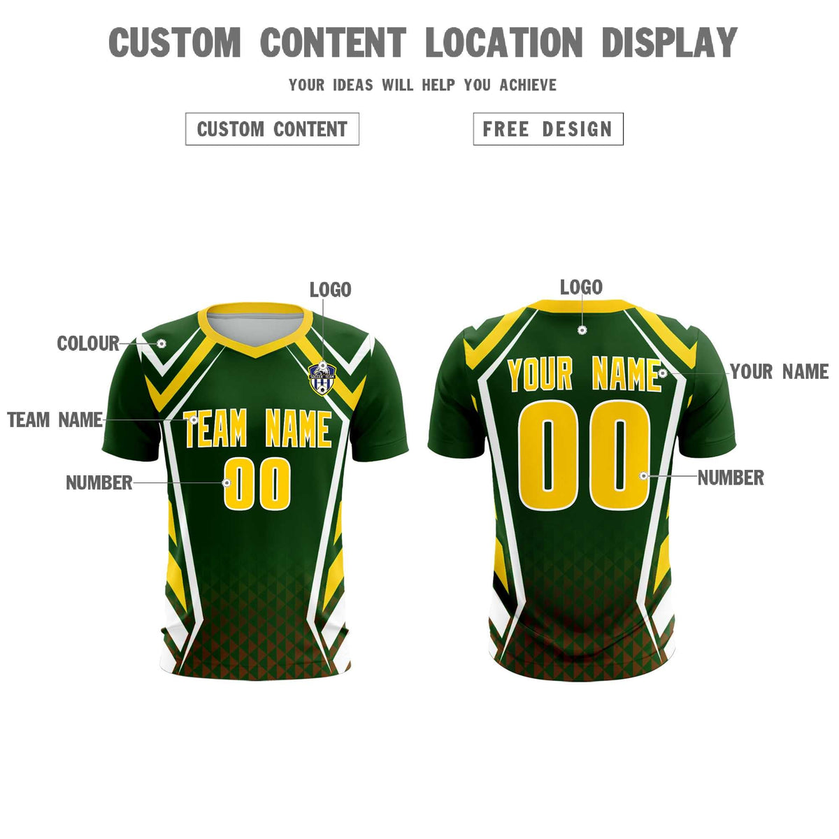 Custom Midnight Green Abstract Breathable Football Kit Jersey