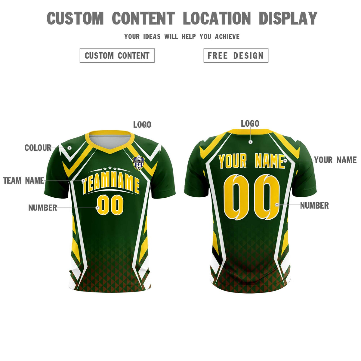 Custom Midnight Green Abstract Breathable Football Kit Jersey