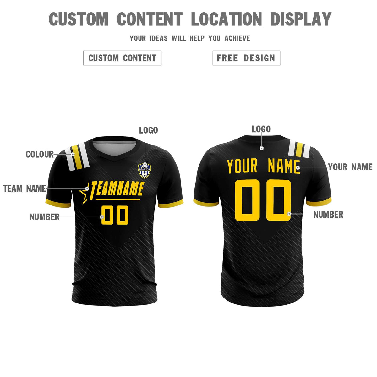 Custom Black Striped Sportswear Football Kit Jersey For Adults