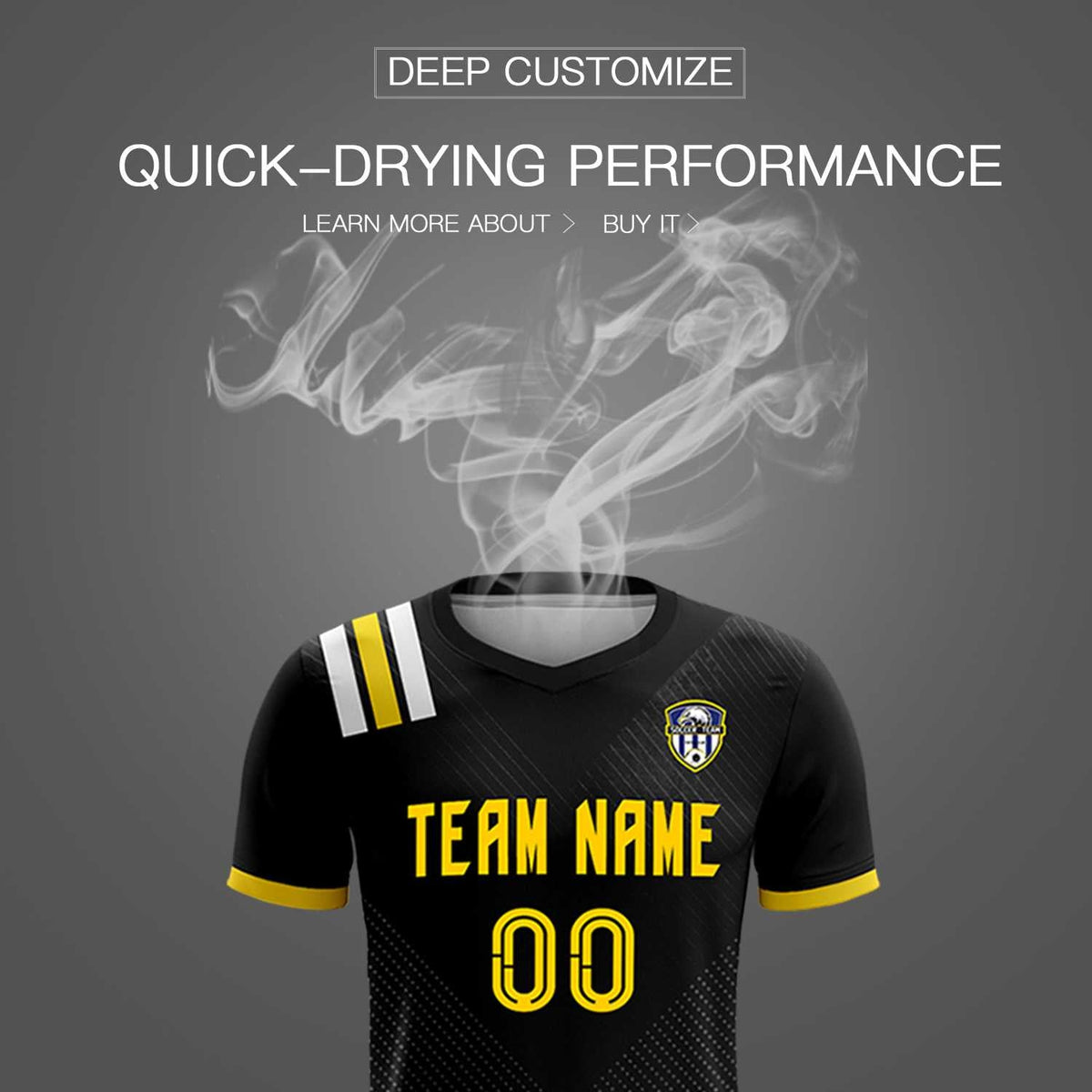 Custom Black Striped Sportswear Football Kit Jersey For Adults