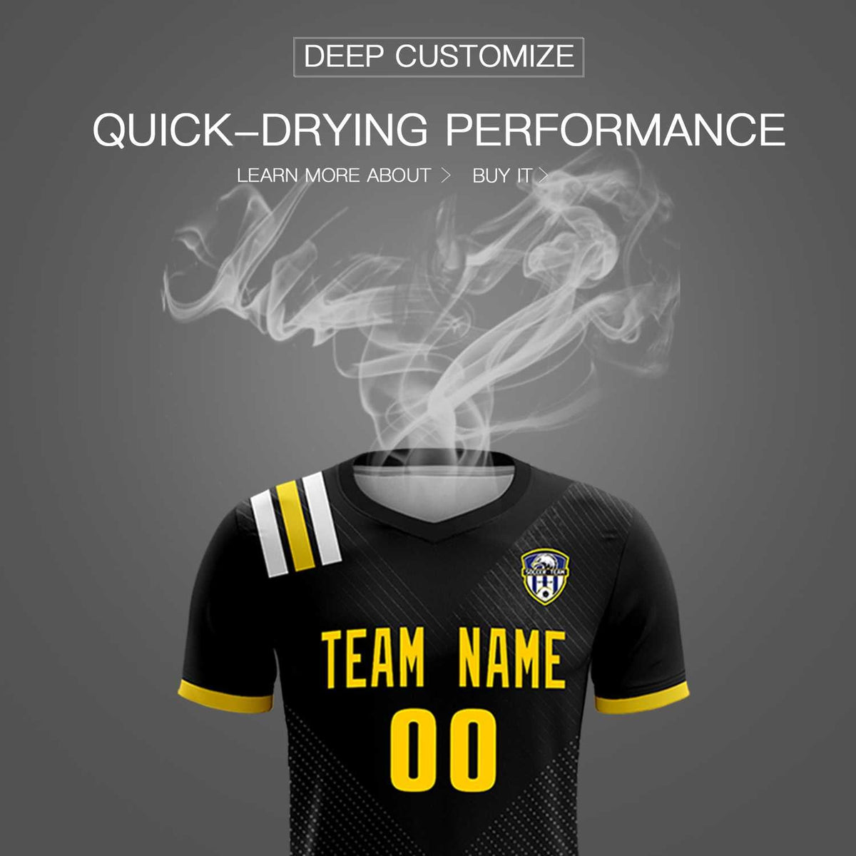 Custom Black Striped Sportswear Football Kit Jersey For Adults