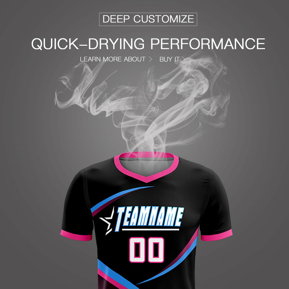 Custom Black Pink Color Block Training Uniform For Men Soccer Sets Jersey