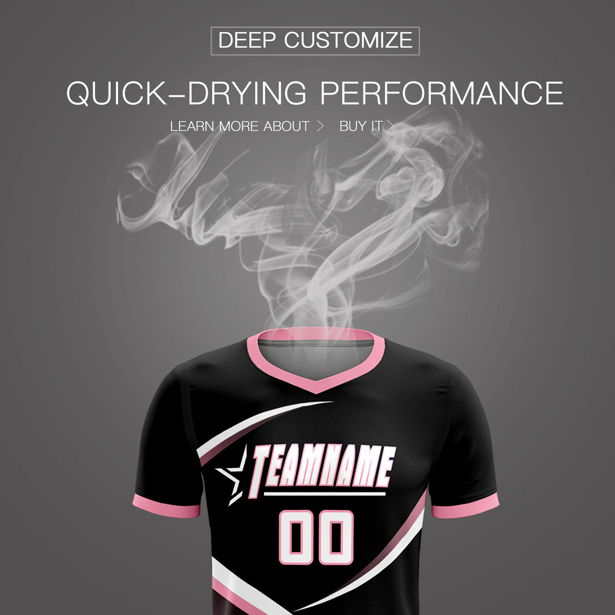 Custom Black Light Pink Color Block Training Uniform For Men Soccer Sets Jersey