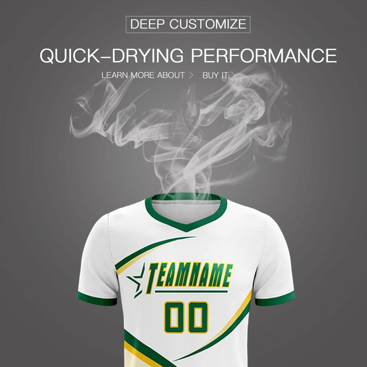Custom White Kelly Green Color Block Training Uniform For Men Football Kits Jersey