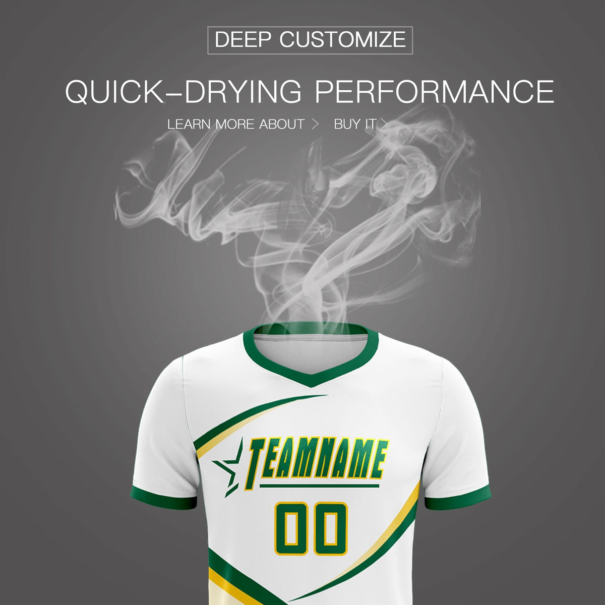 Custom White Kelly Green Color Block Training Uniform For Men Football Kits Jersey