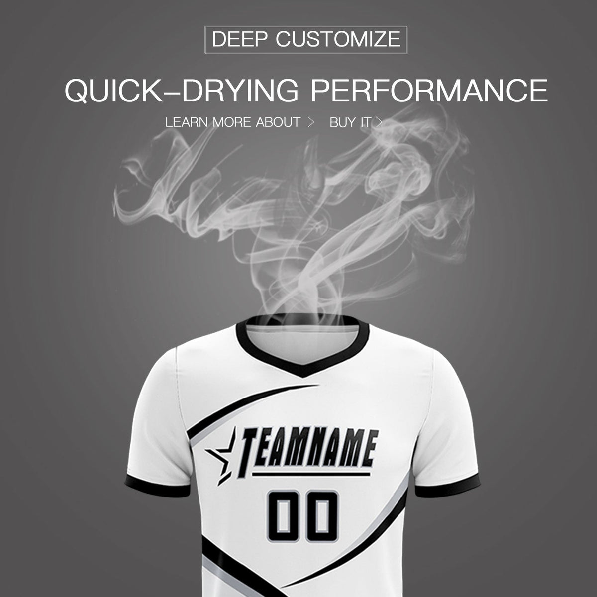 Custom White Black Color Block Training Uniform For Men Football Kits Jersey