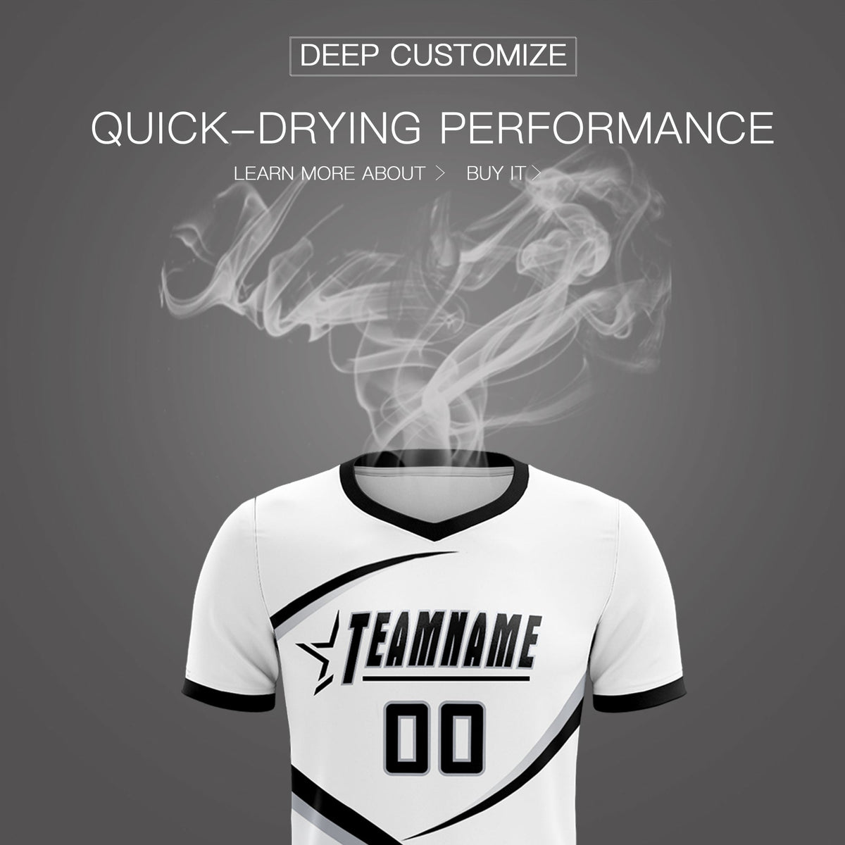 Custom White Black Color Block Training Uniform For Men Football Kits Jersey
