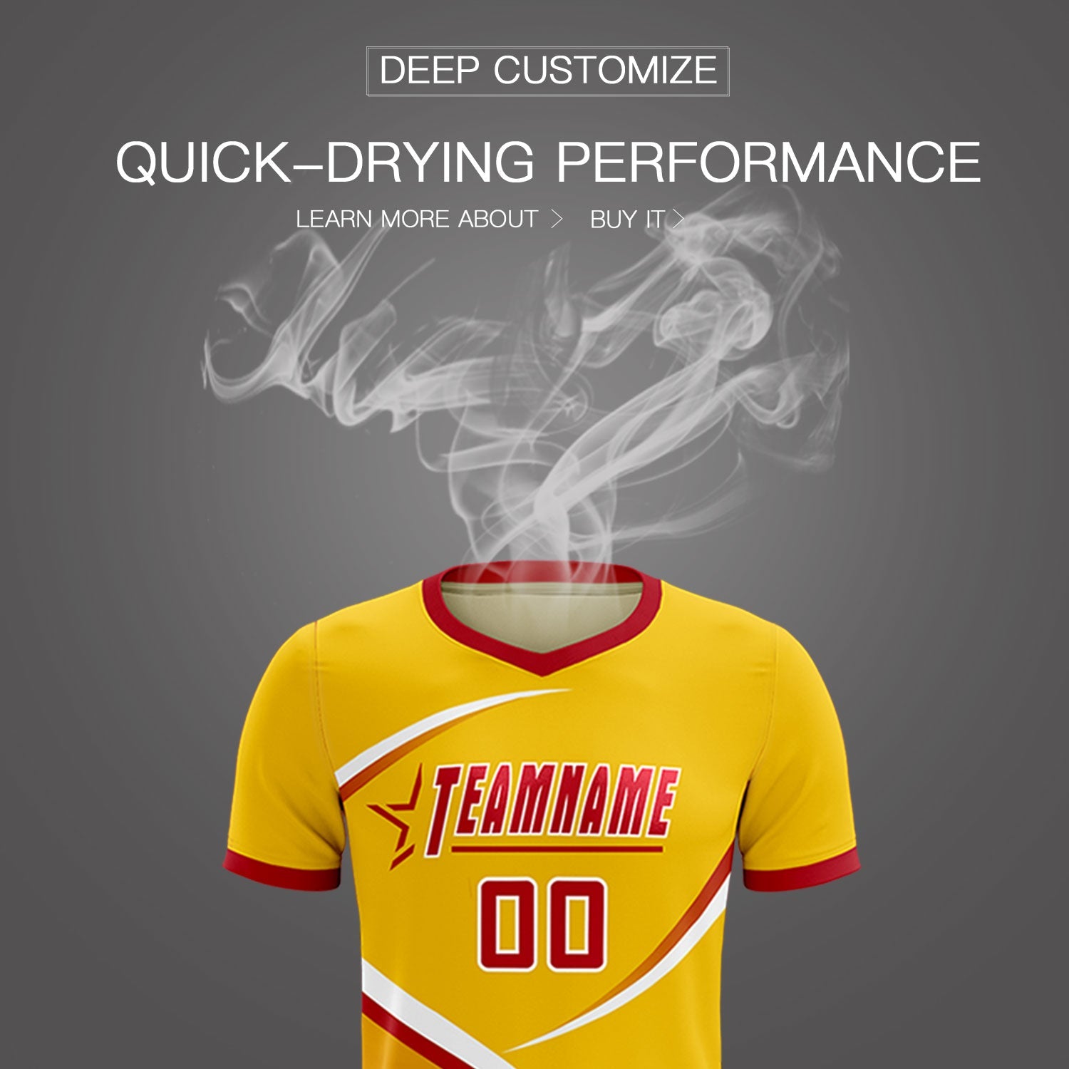 Custom Gold Red Color Block Training Uniform For Men Soccer Sets Jersey