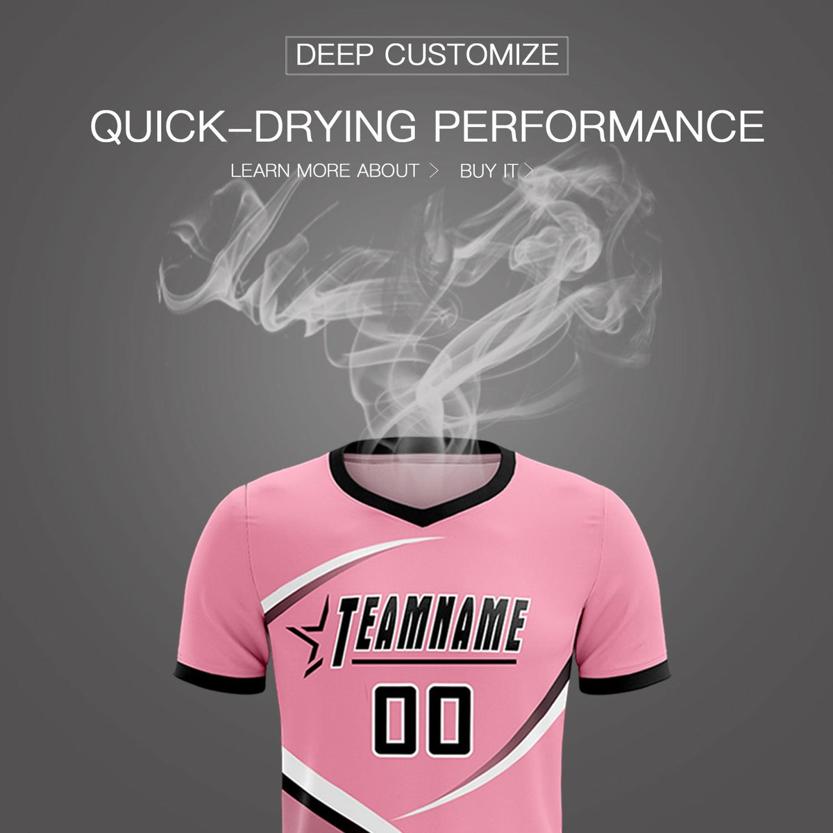 Custom Light Pink Black Color Block Training Uniform For Men Football Kits Jersey