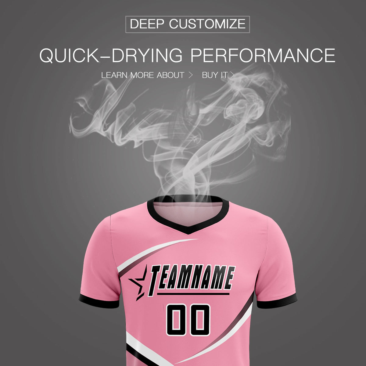 Custom Light Pink Black Color Block Training Uniform For Men Football Kits Jersey