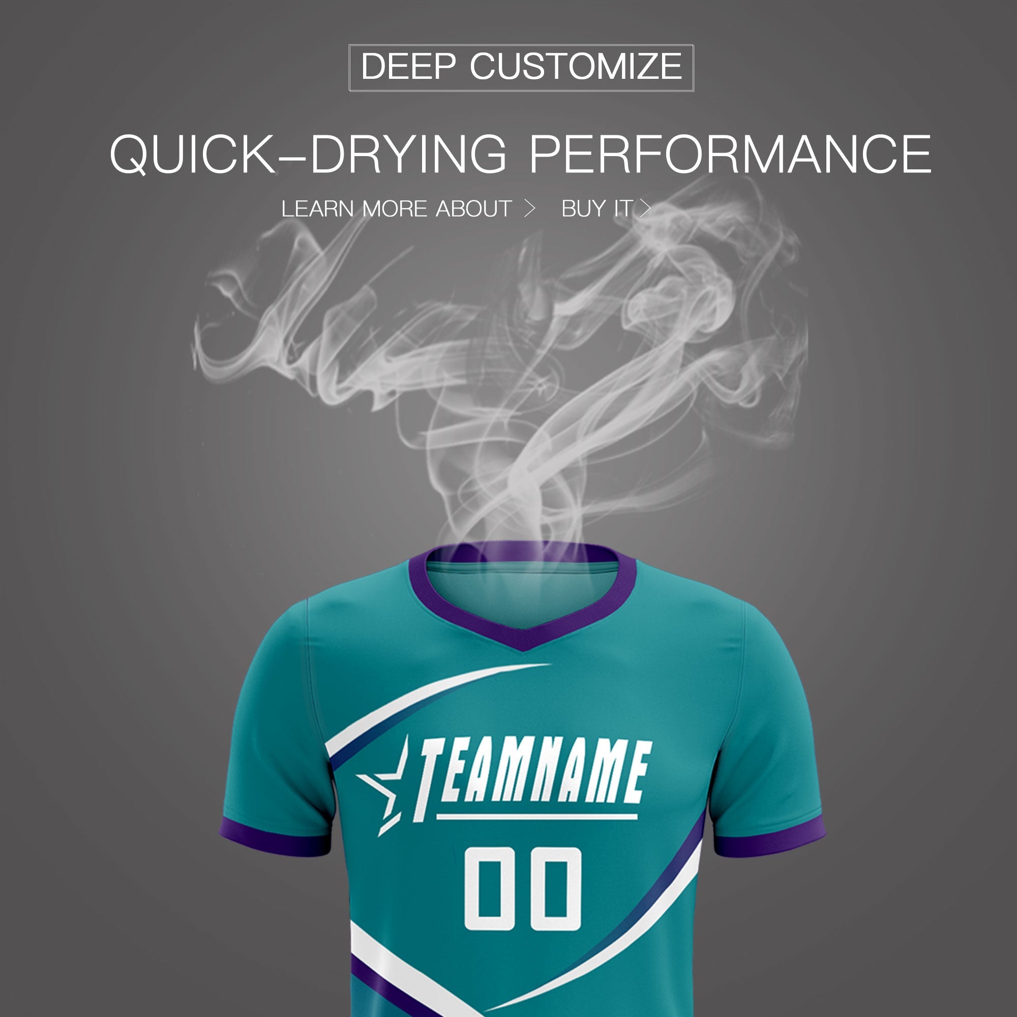 Custom Aqua Purple Color Block Training Uniform For Men Soccer Sets Jersey