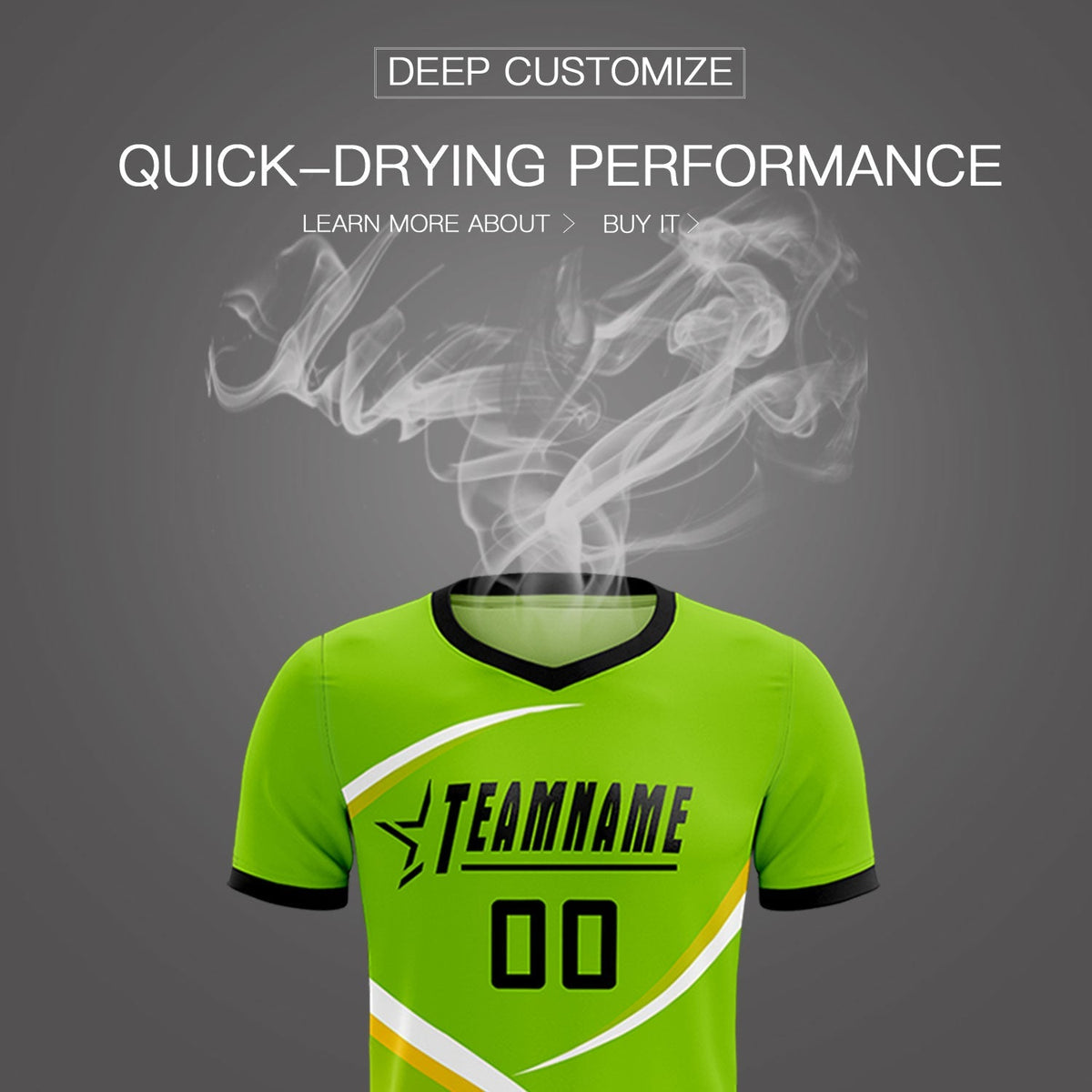 Custom Neon Green Black Color Block Training Uniform For Men Football Kits Jersey
