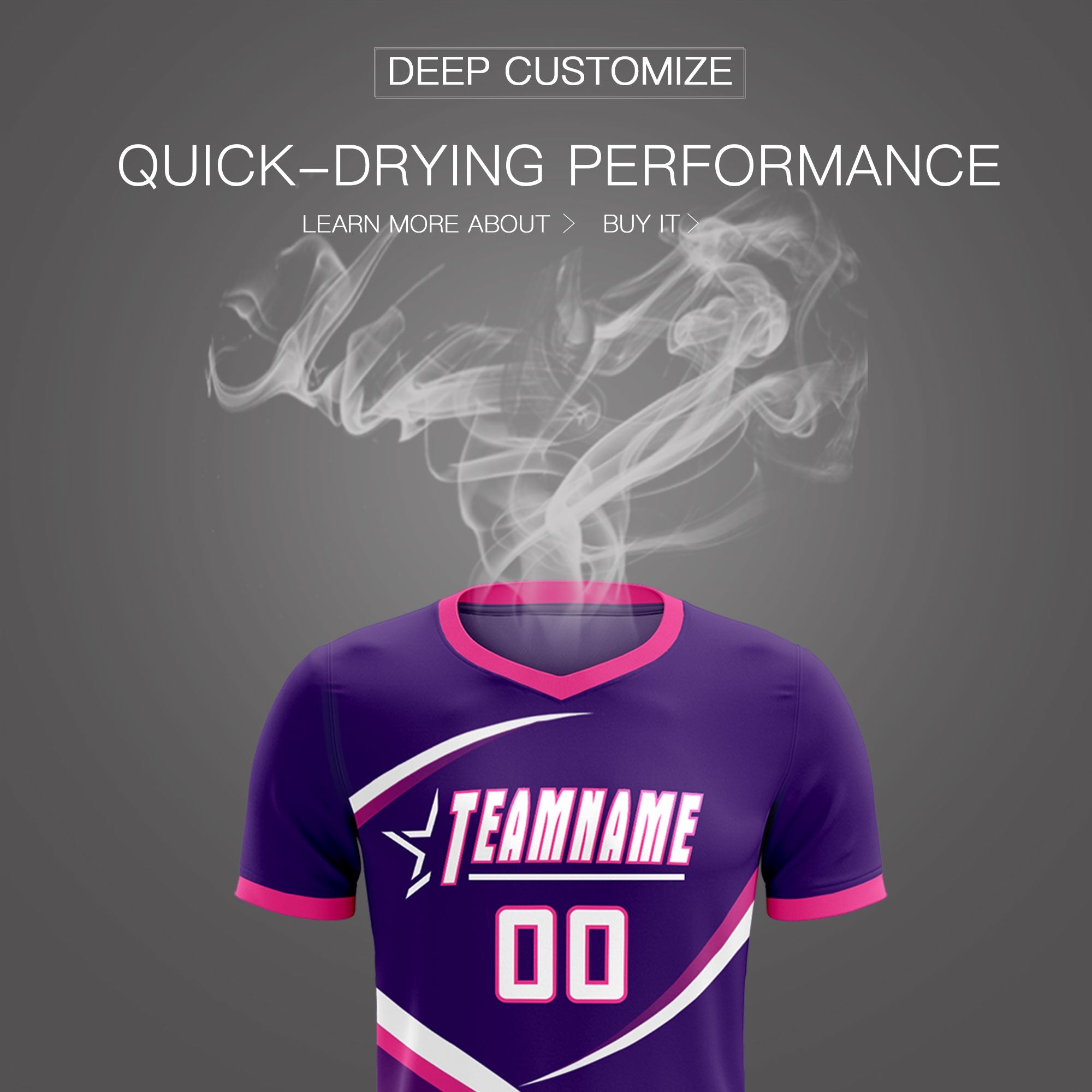 Custom Purple Pink Color Block Training Uniform For Men Soccer Sets Jersey