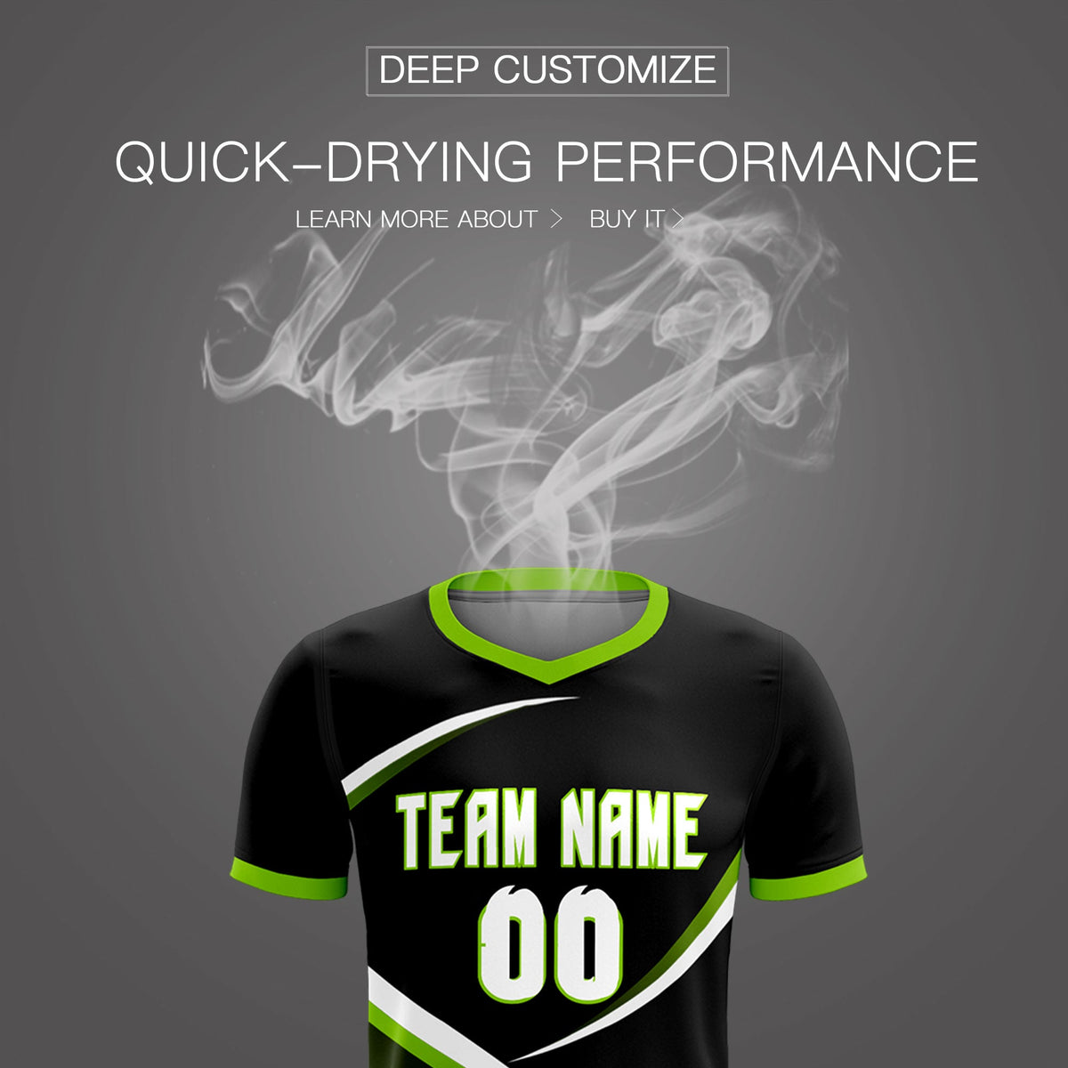 Custom Black Neon Green Color Block Training Uniform For Men Soccer Sets Jersey