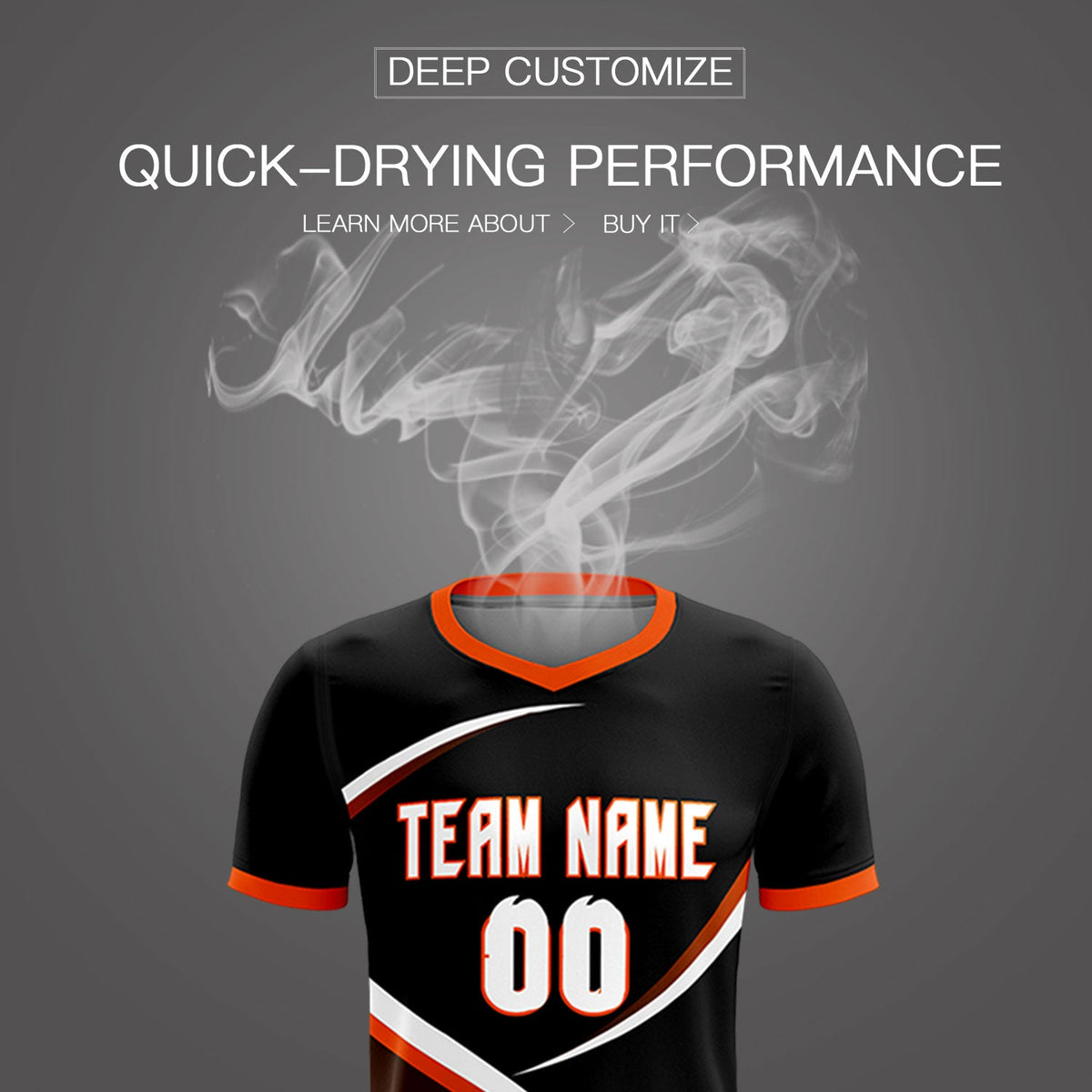 Custom Black Orange Color Block Training Uniform For Men Soccer Sets Jersey