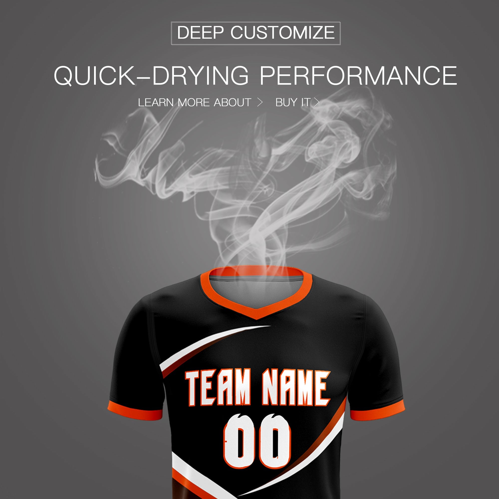Custom Black Orange Color Block Training Uniform For Men Soccer Sets Jersey