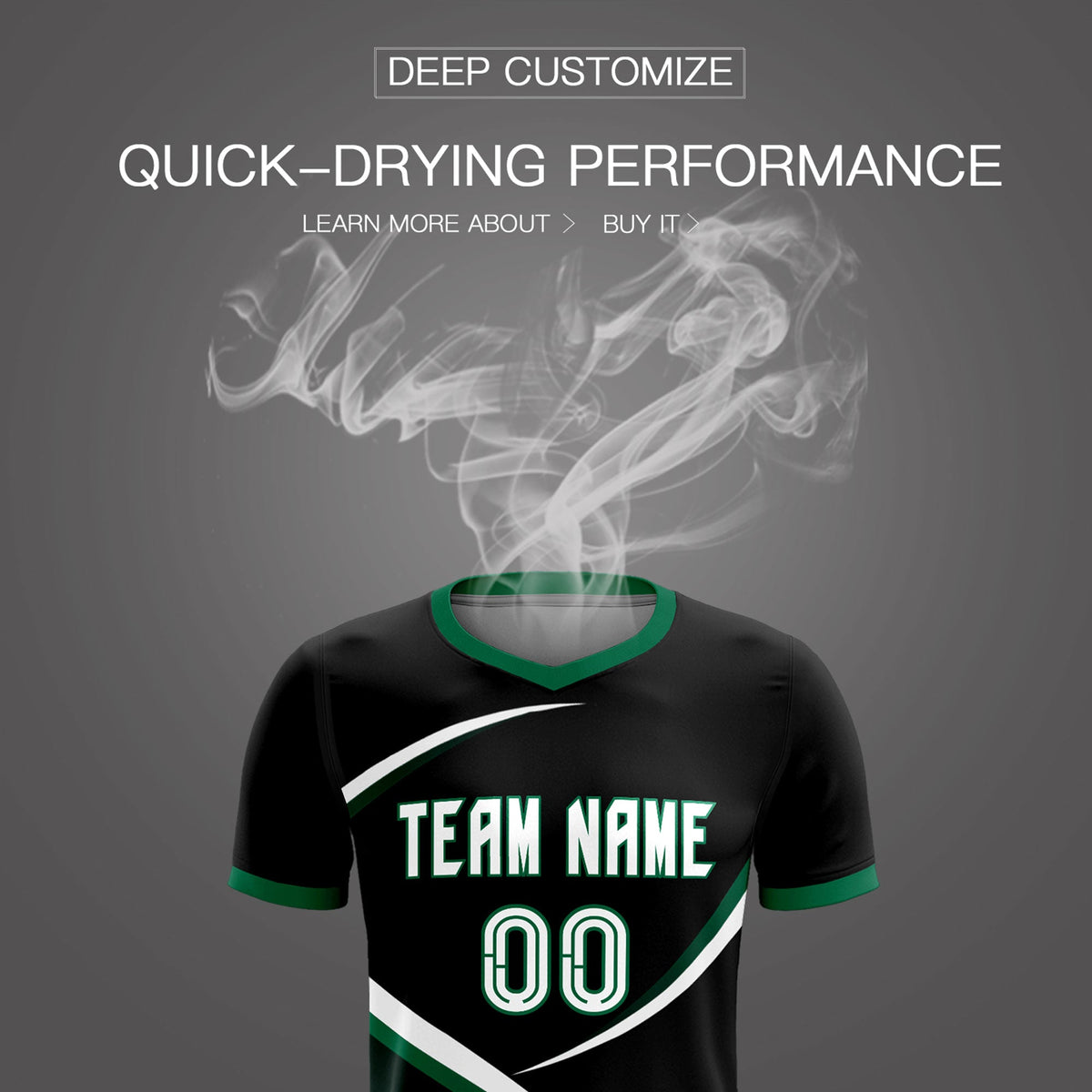 Custom Black Kelly Green Color Block Training Uniform For Men Soccer Sets Jersey