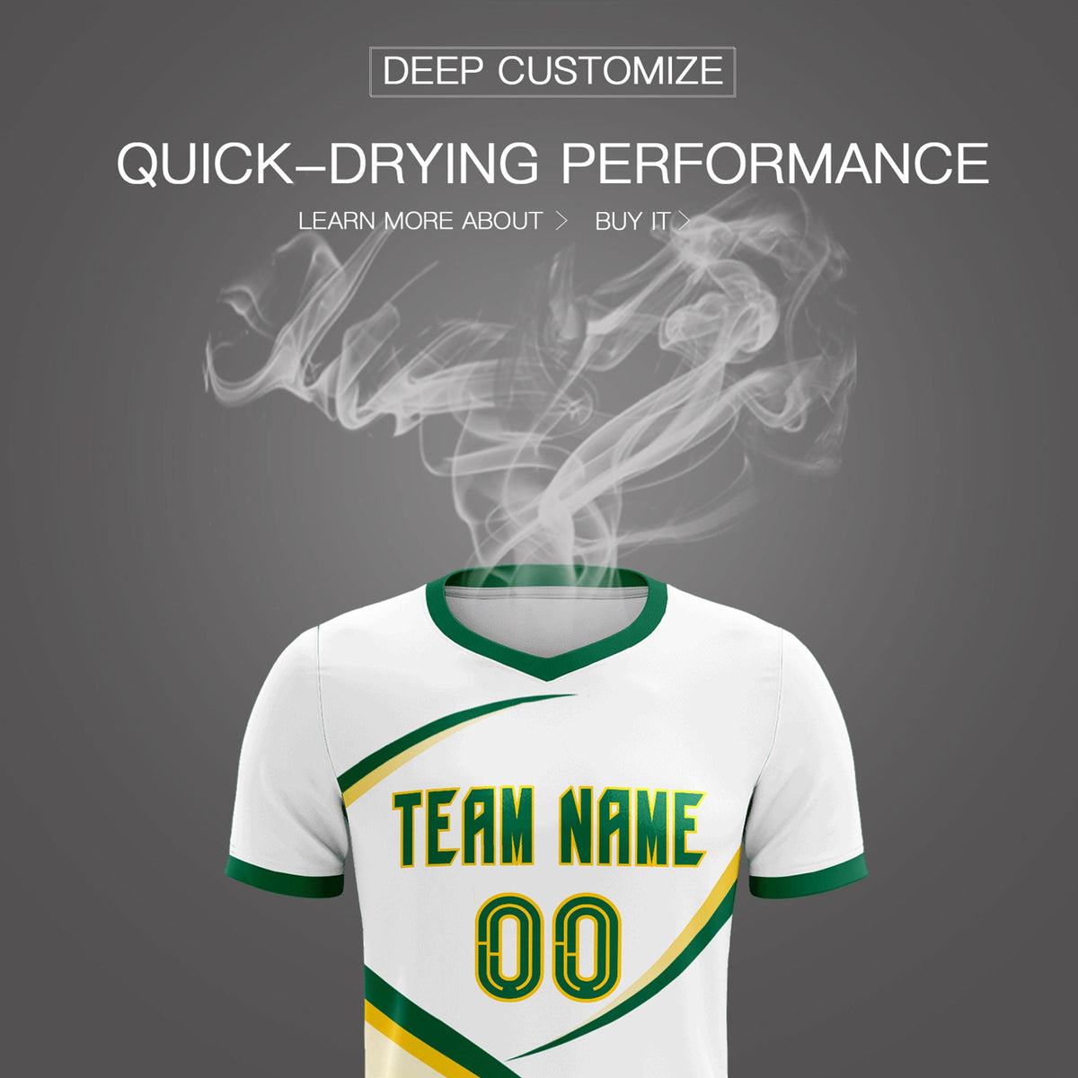 Custom White Kelly Green Color Block Training Uniform For Men Football Kits Jersey