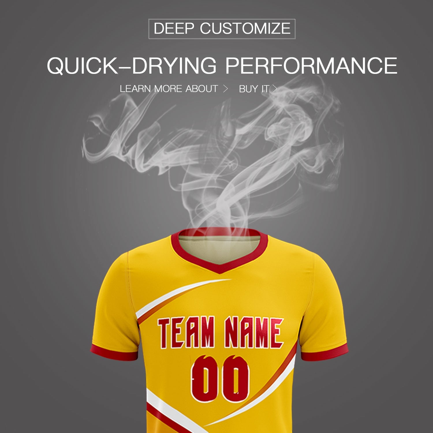Custom Gold Red Color Block Training Uniform For Men Soccer Sets Jersey