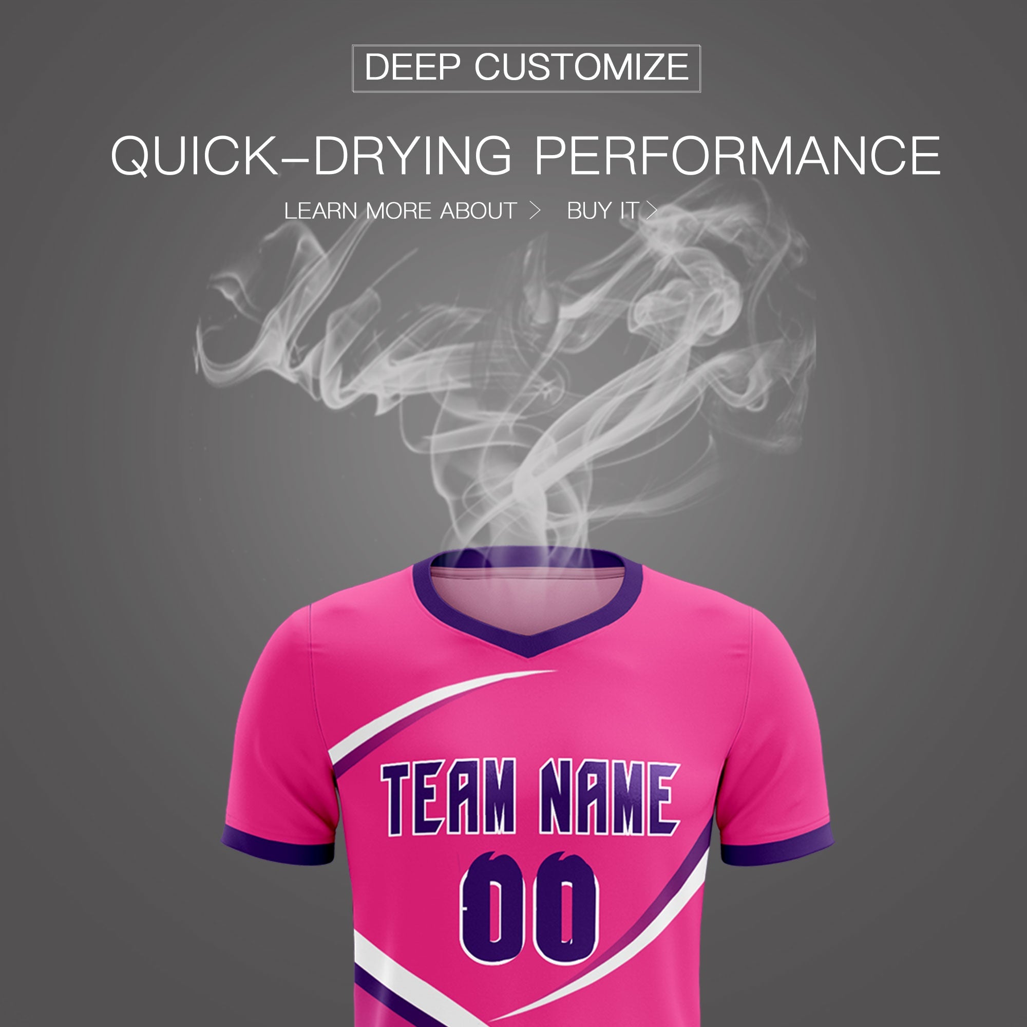 Custom Pink Purple Color Block Training Uniform For Men Soccer Sets Jersey
