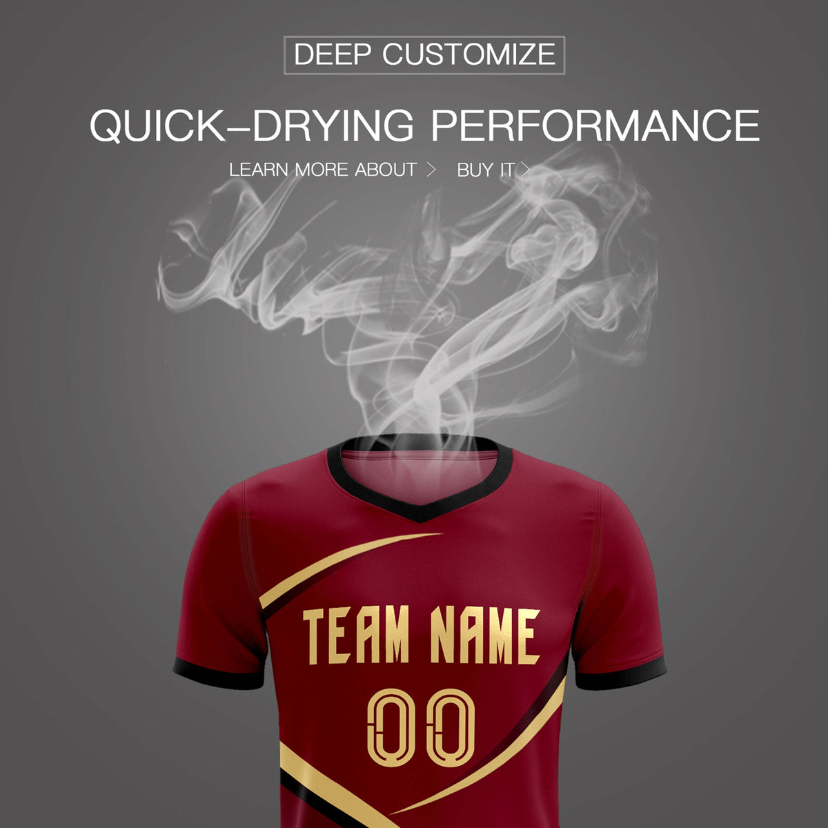 Custom Crimson Black Color Block Training Uniform For Men Football Kits Jersey