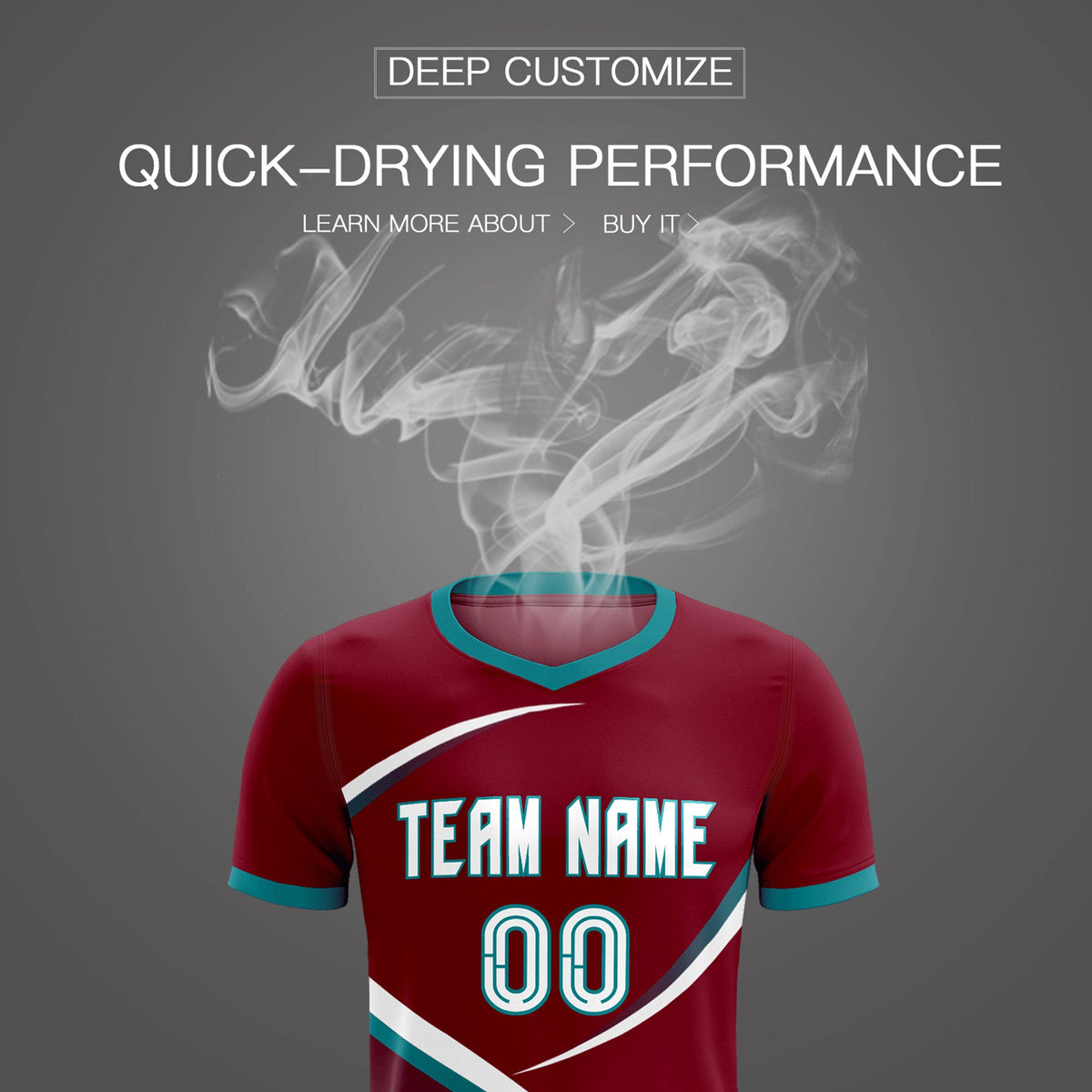 Custom Crimson Aqua Color Block Training Uniform For Men Football Kits Jersey