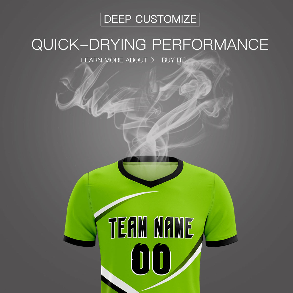 Custom Neon Green Black Color Block Training Uniform For Men Soccer Sets Jersey