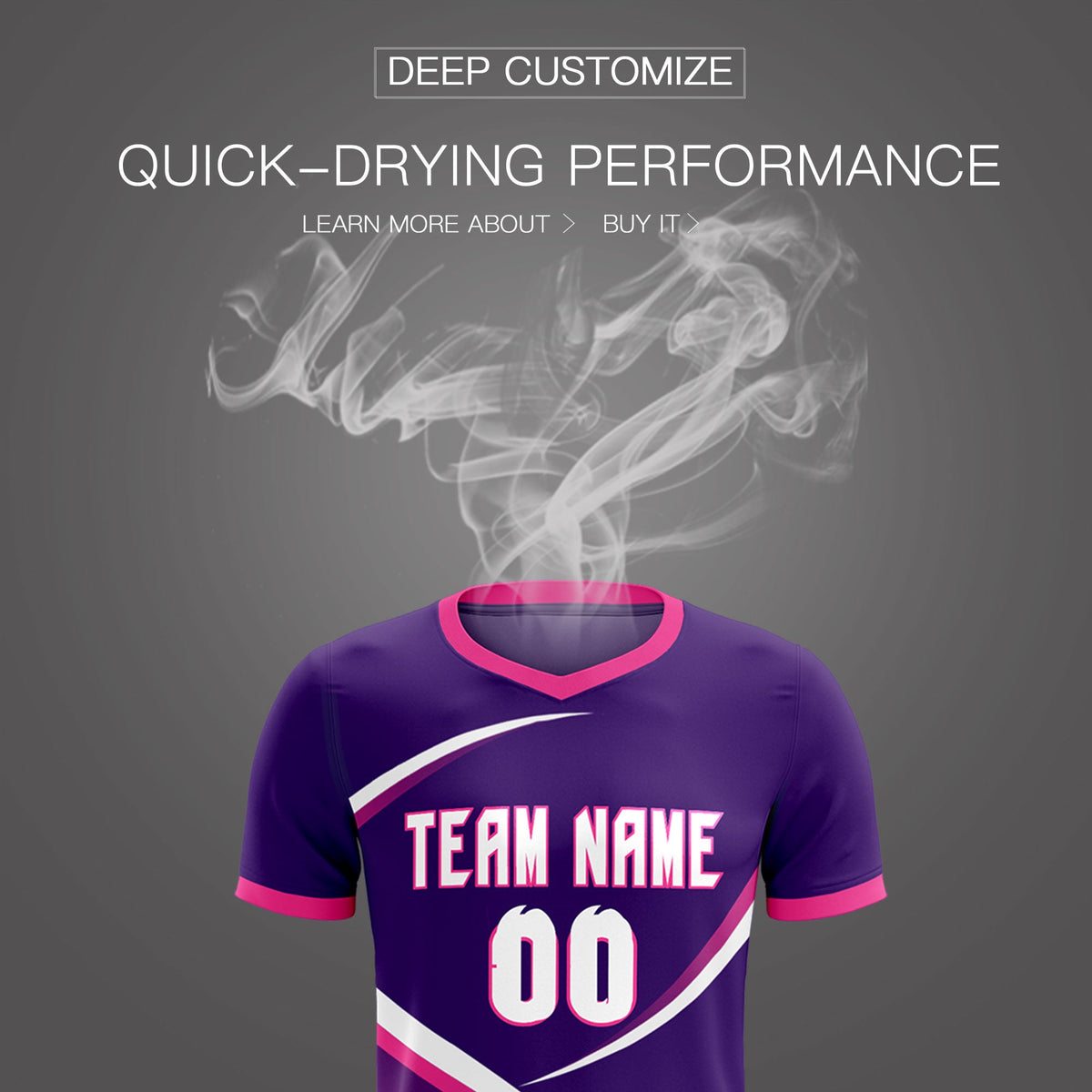 Custom Purple Pink Color Block Training Uniform For Men Soccer Sets Jersey