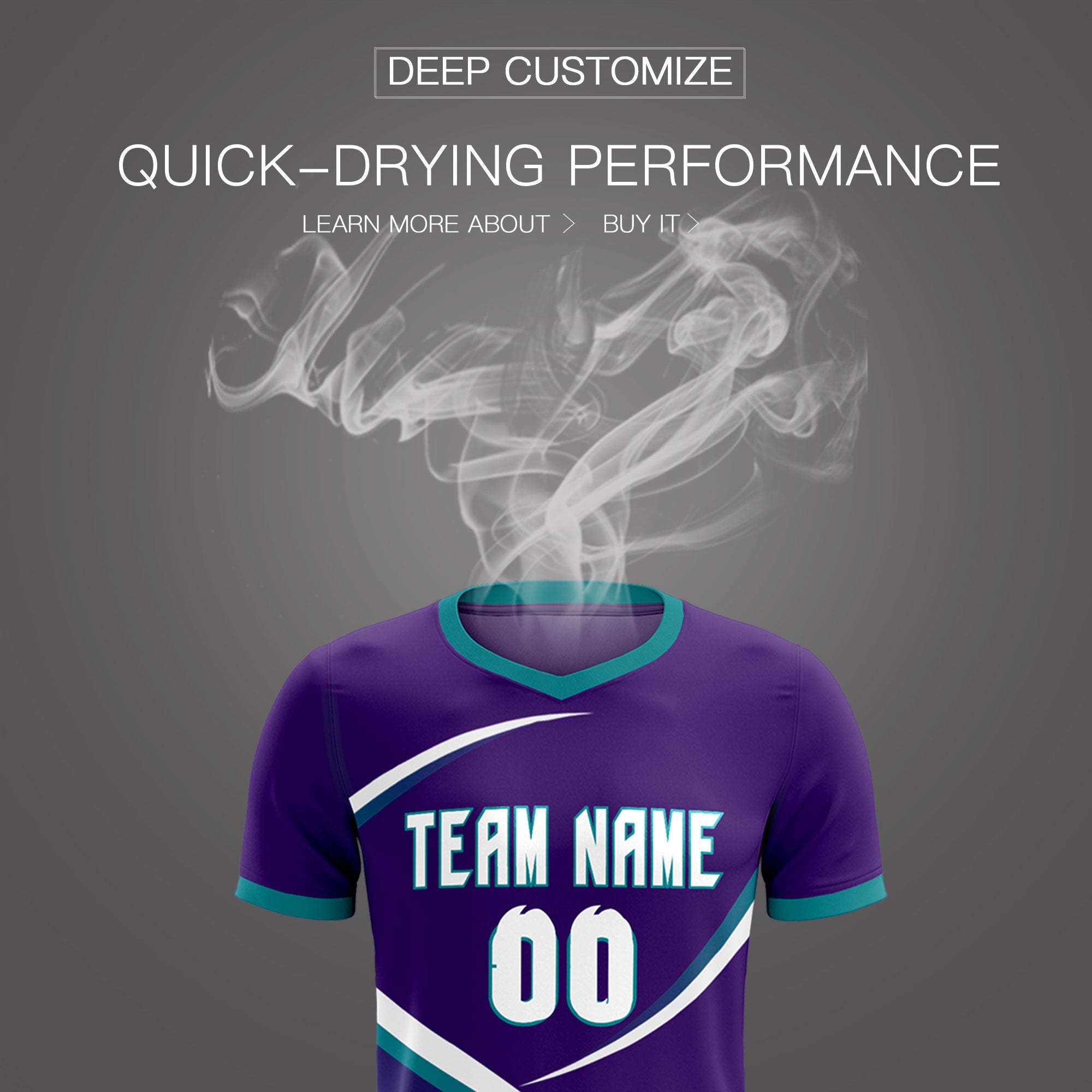 Custom Purple Aqua Color Block Training Uniform For Men Soccer Sets Jersey