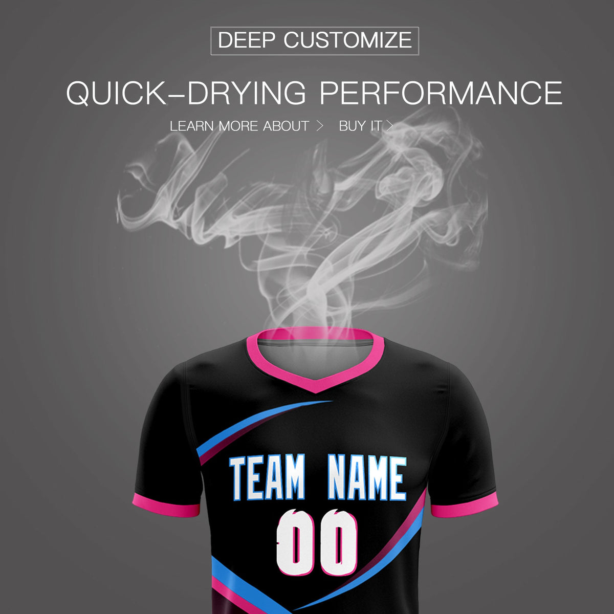 Custom Black Pink Color Block Training Uniform For Men Soccer Sets Jersey