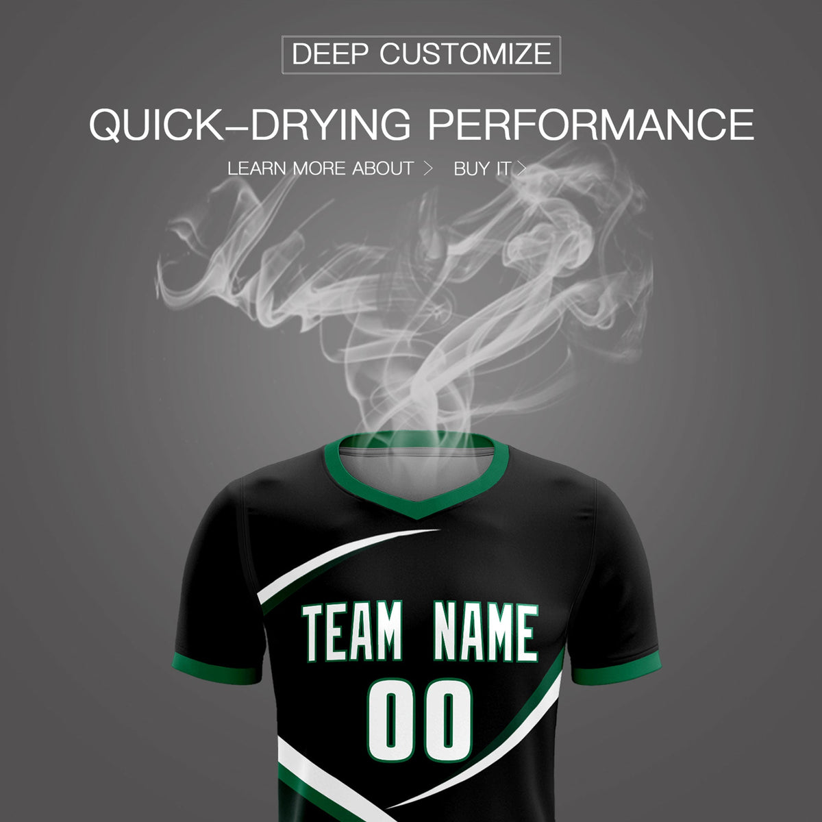 Custom Black Kelly Green Color Block Training Uniform For Men Soccer Sets Jersey