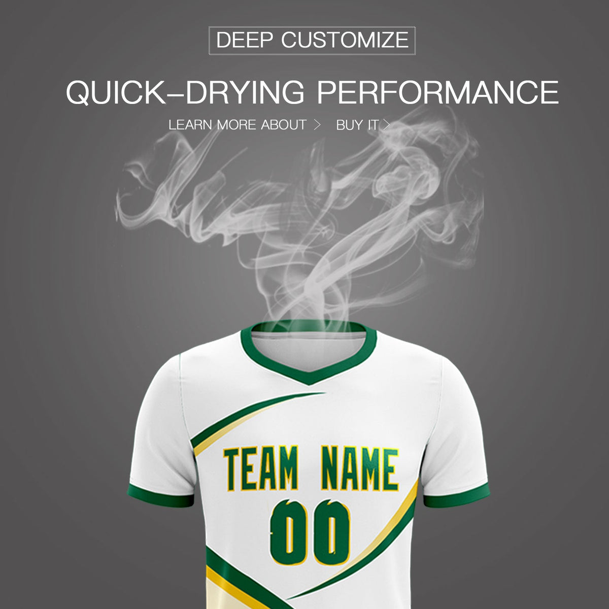 Custom White Kelly Green Color Block Training Uniform For Men Soccer Sets Jersey