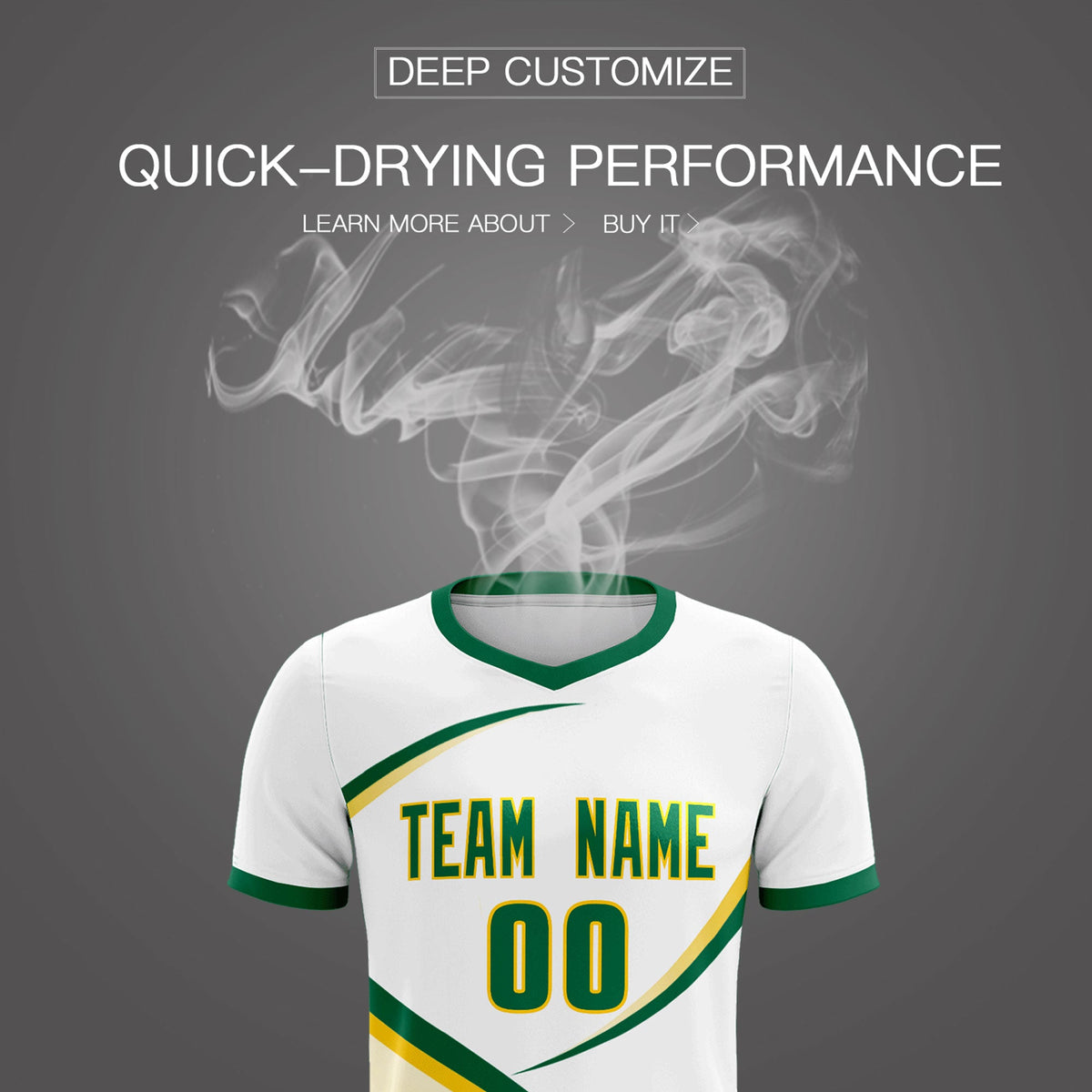 Custom White Kelly Green Color Block Training Uniform For Men Football Kits Jersey
