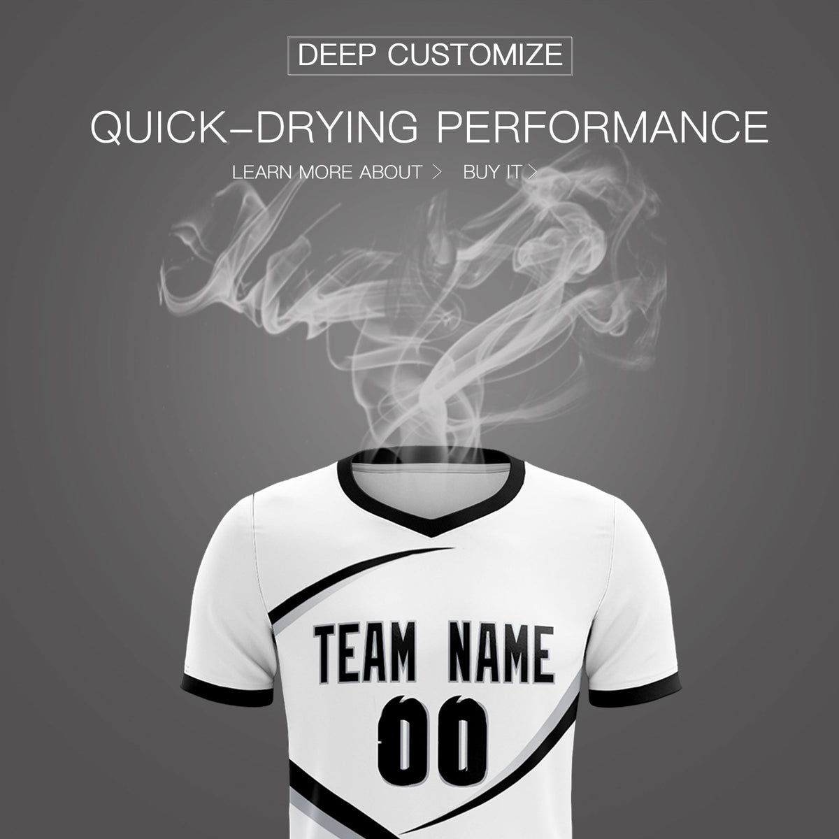 Custom White Black Color Block Training Uniform For Men Soccer Sets Jersey