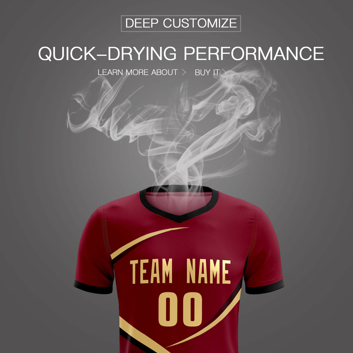 Custom Crimson Black Color Block Training Uniform For Men Football Kits Jersey