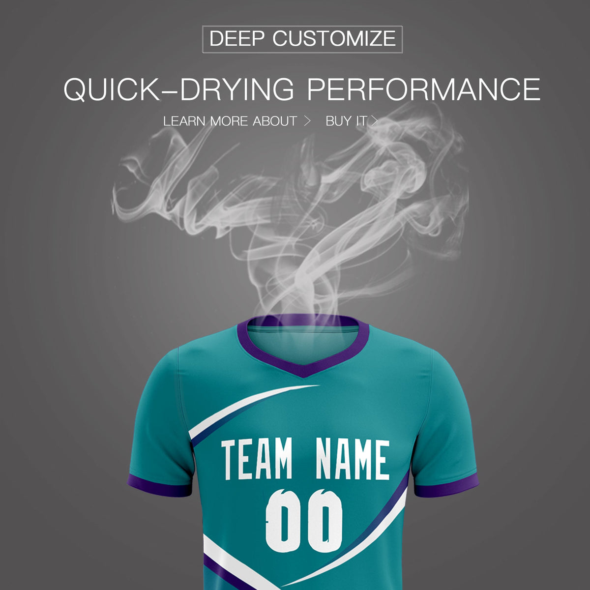 Custom Aqua Purple Color Block Training Uniform For Men Soccer Sets Jersey