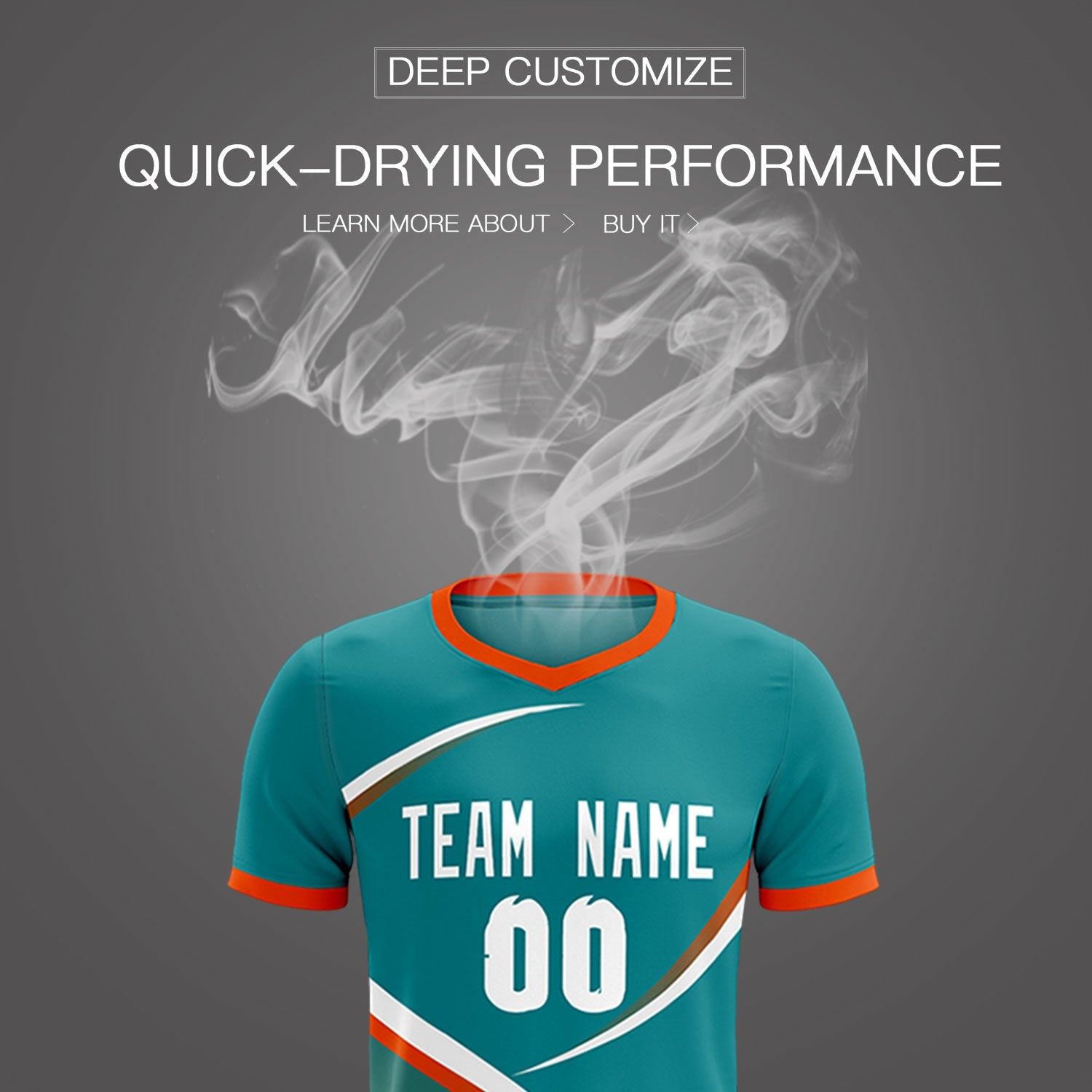 Custom Aqua Orange Color Block Training Uniform For Men Soccer Sets Jersey