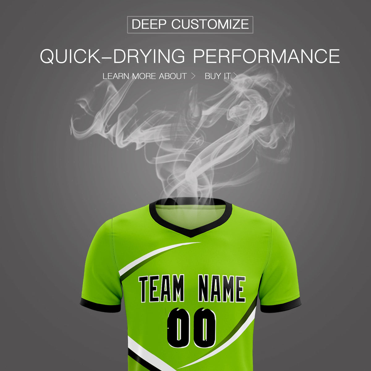 Custom Neon Green Black Color Block Training Uniform For Men Soccer Sets Jersey