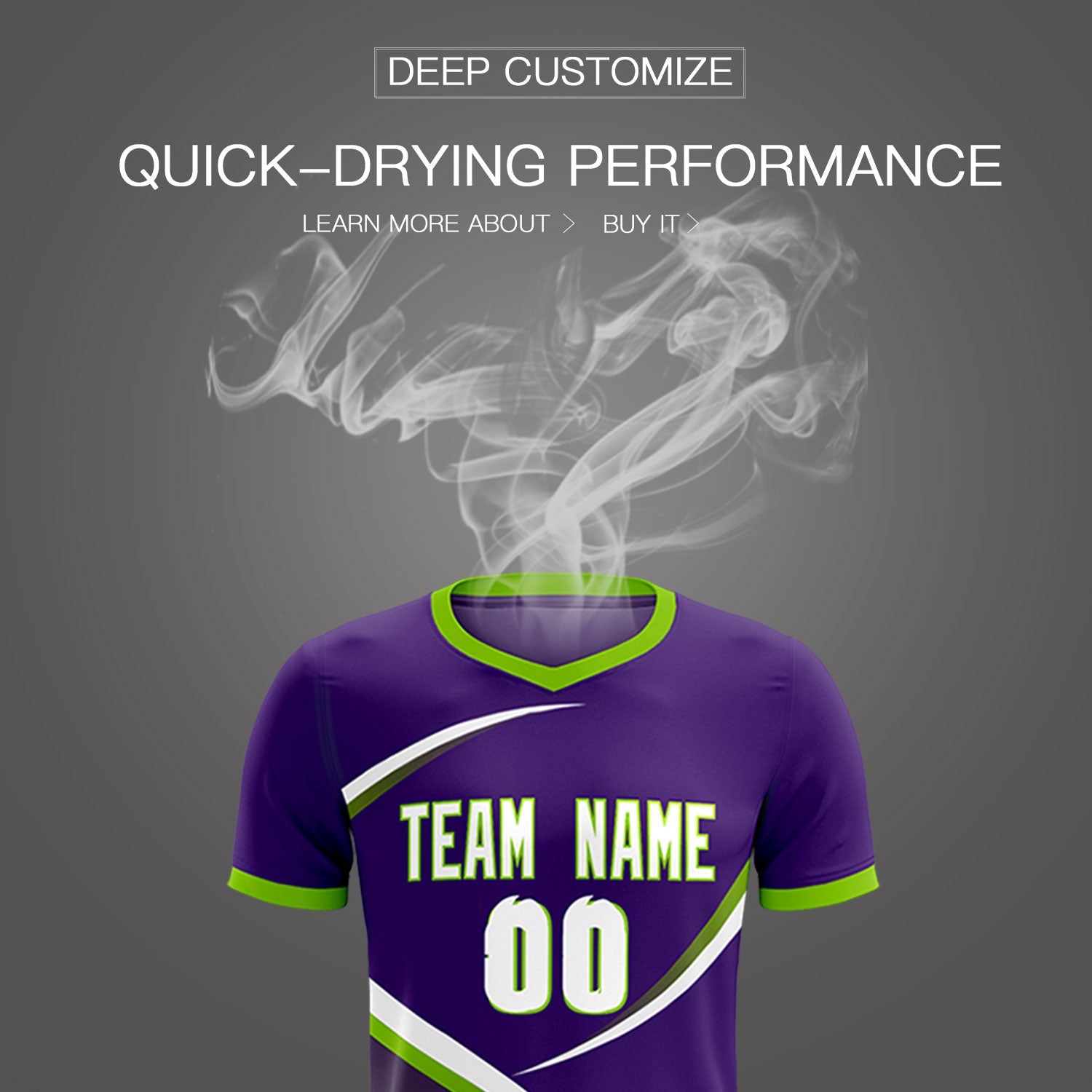 Custom Purple Neon Green Color Block Training Uniform For Men Soccer Sets Jersey