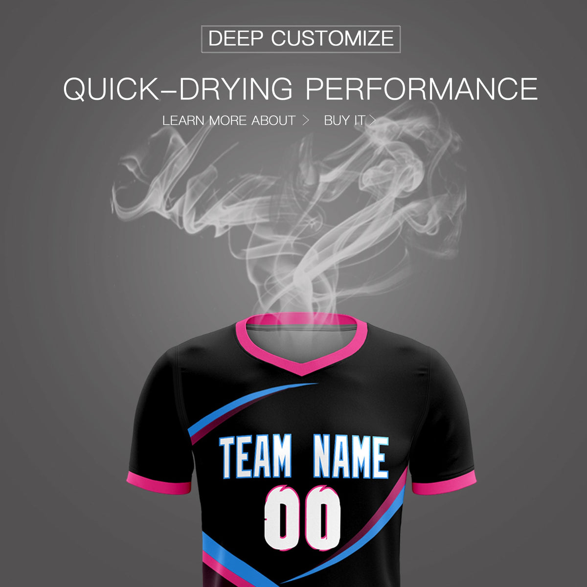 Custom Black Pink Color Block Training Uniform For Men Soccer Sets Jersey