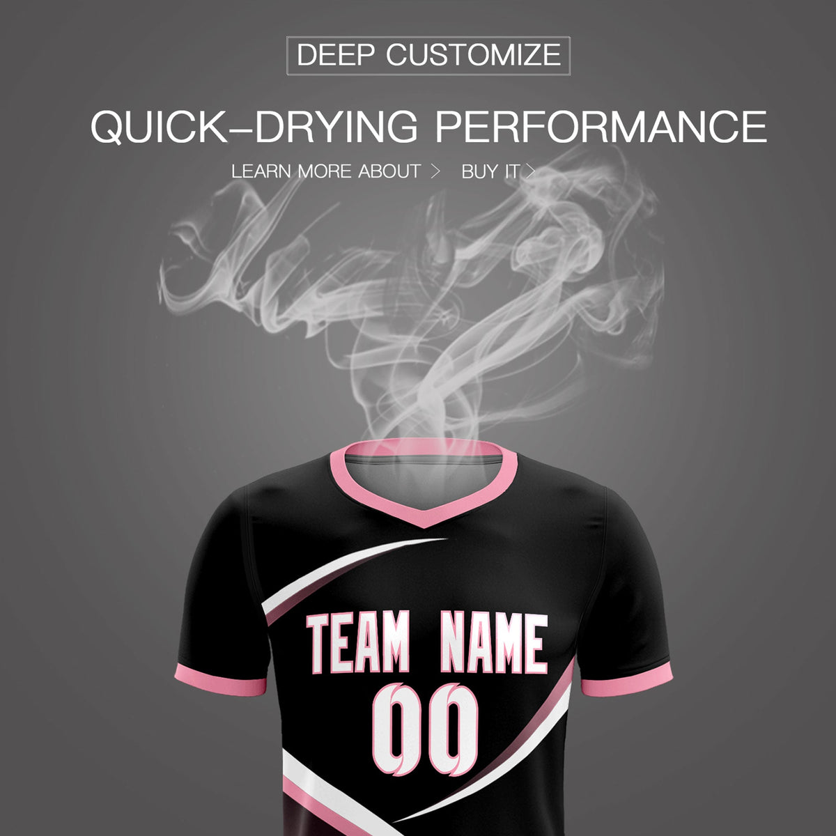 Custom Black Light Pink Color Block Training Uniform For Men Soccer Sets Jersey