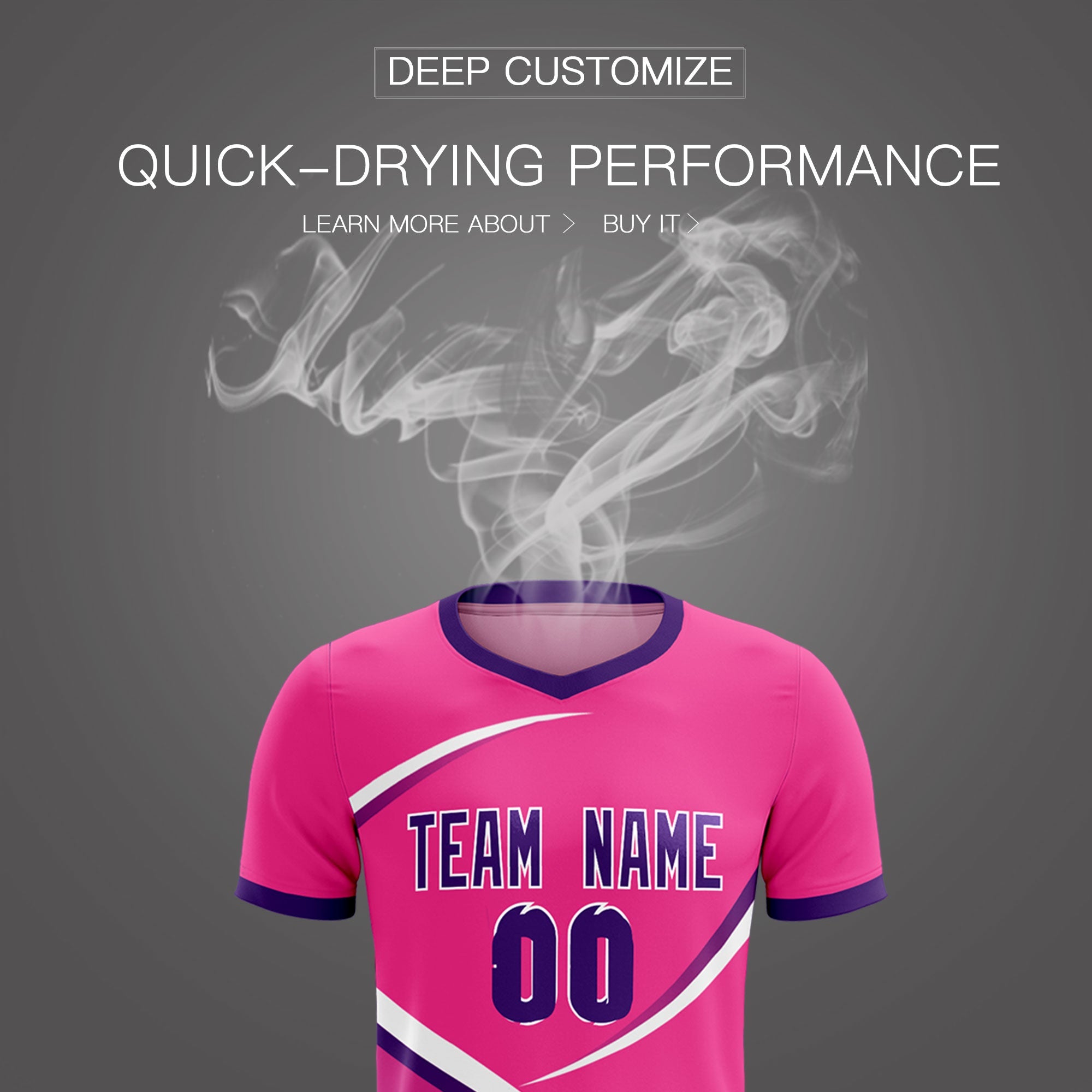 Custom Pink Purple Color Block Training Uniform For Men Soccer Sets Jersey
