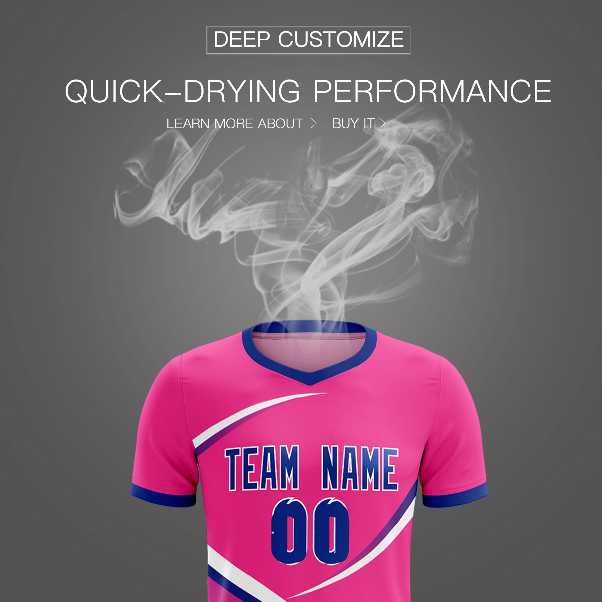 Custom Pink Royal Color Block Training Uniform For Men Soccer Sets Jersey