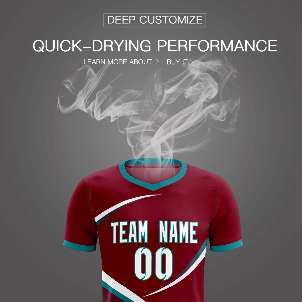 Custom Crimson Aqua Color Block Training Uniform For Men Football Kits Jersey