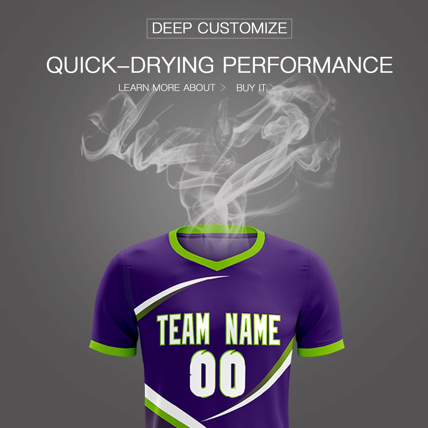 Custom Purple Neon Green Color Block Training Uniform For Men Soccer Sets Jersey