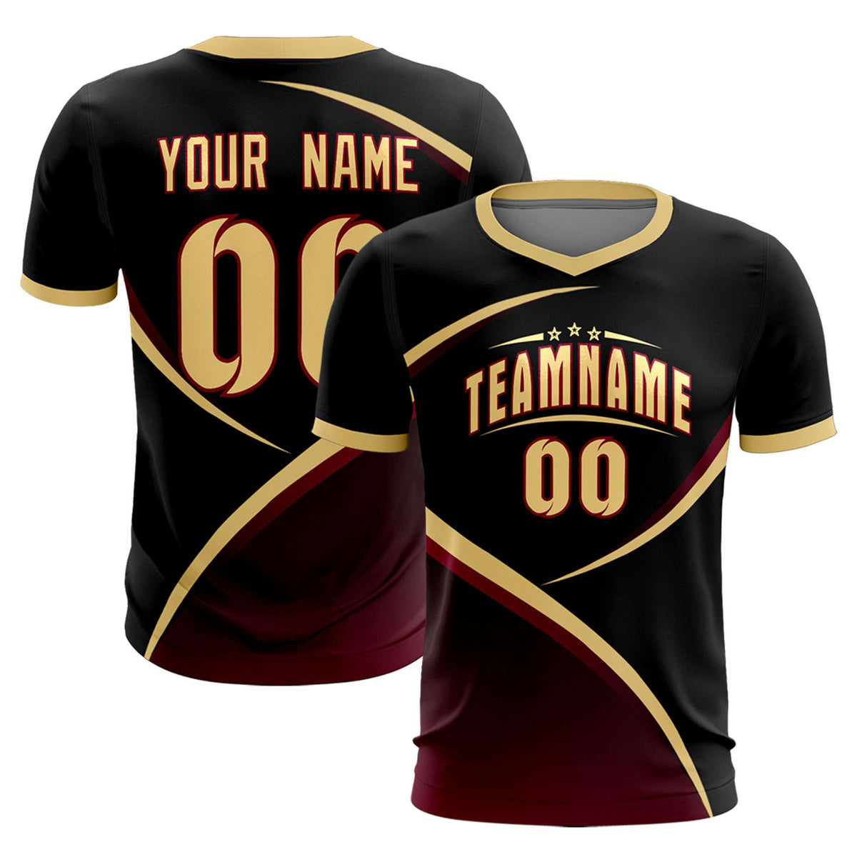 Custom Black Khaki Color Block Training Uniform For Men Soccer Sets Jersey