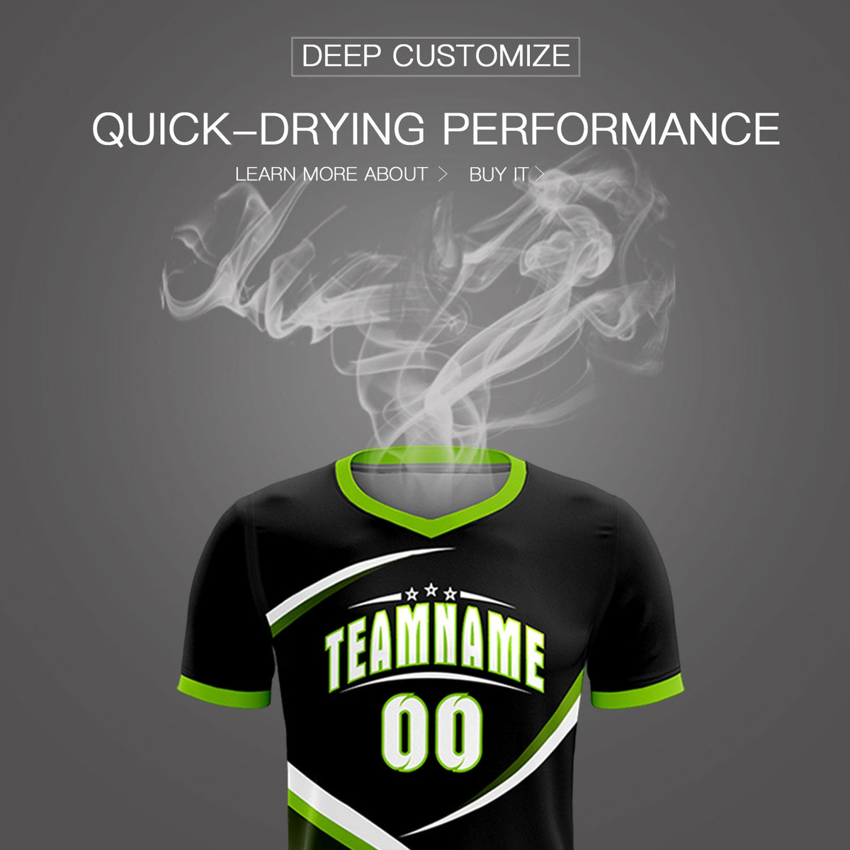 Custom Black Neon Green Color Block Training Uniform For Men Soccer Sets Jersey